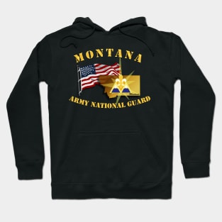 Montana - ARNG w Flag Hoodie